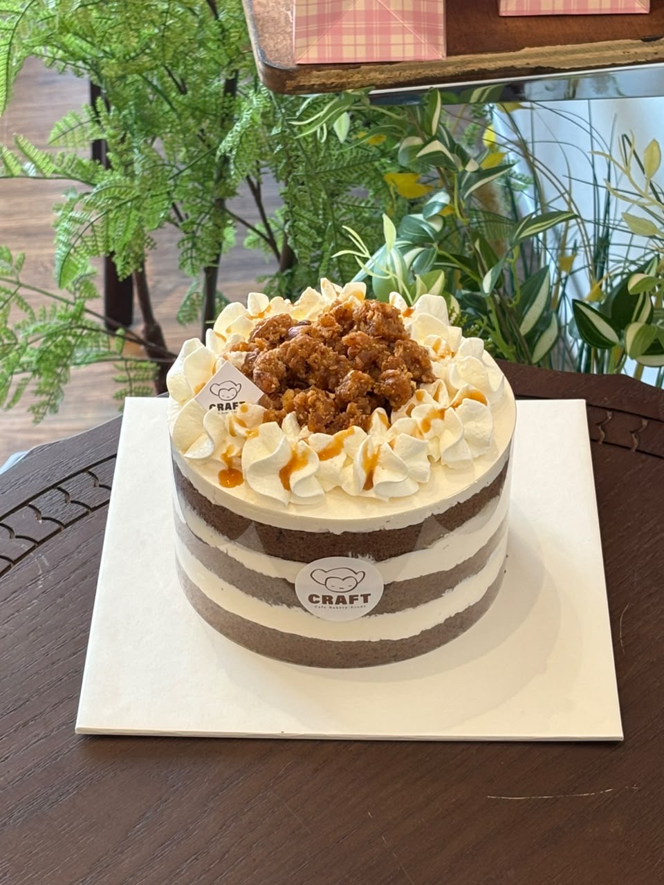 5.5-inch Salted Caramel Almond Cake