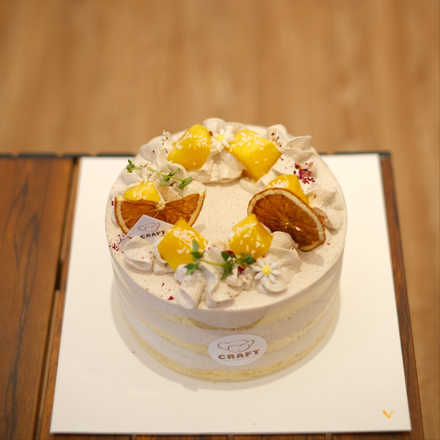 5.5'inch Earl Grey Mango Cake